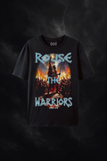 Rouse the Warriors shirt -black front view