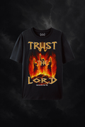 Trust the Lord shirt -black front view